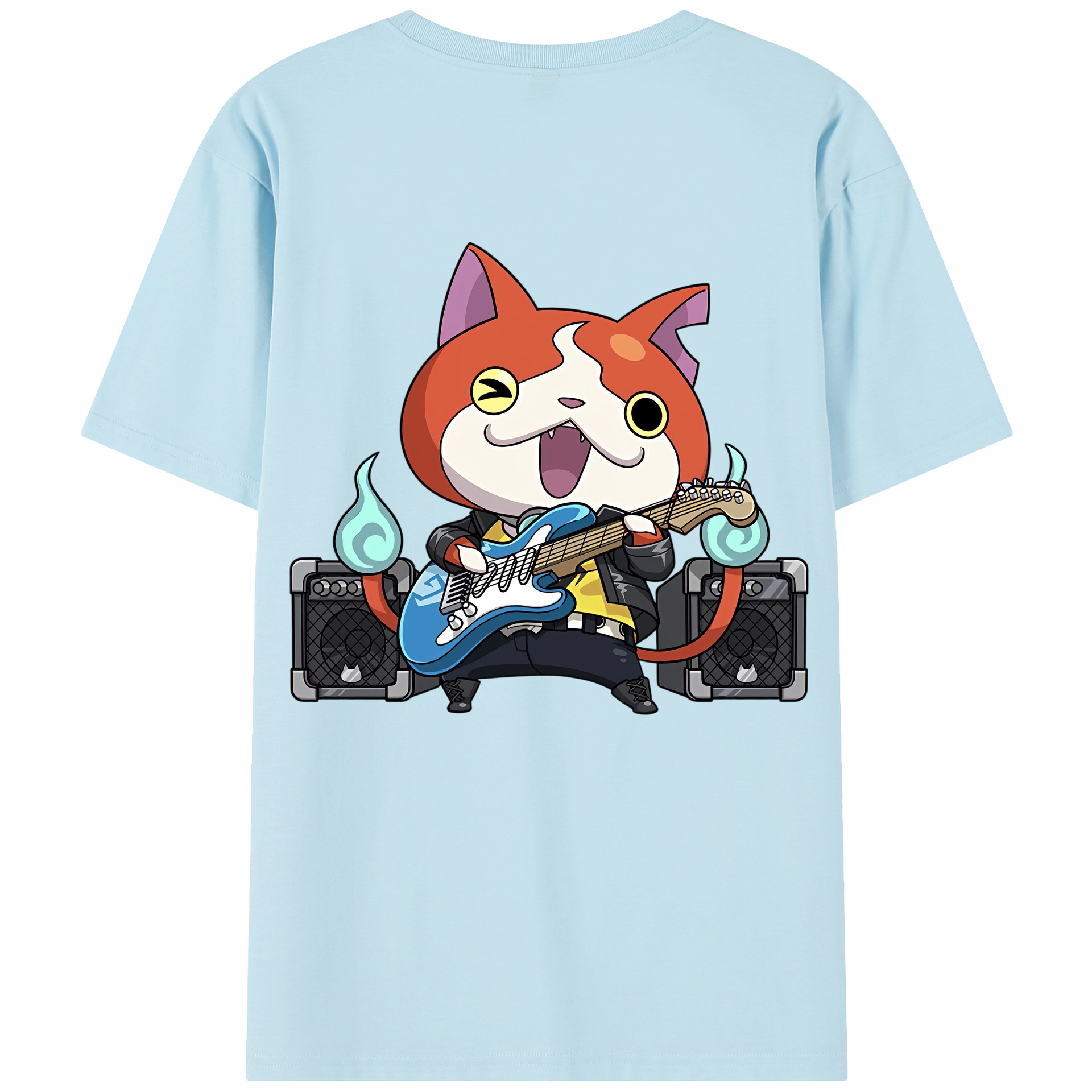 （画像用） 妖怪ウォッチ Yo-kai Watch 綿100％半袖Tシャツ（背面プリント）